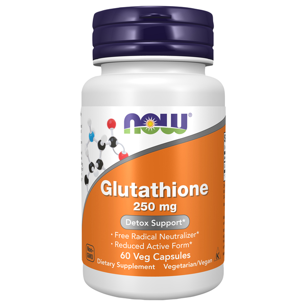 glutathione delivery NOW Veg Capsules 250 mg Glutathione