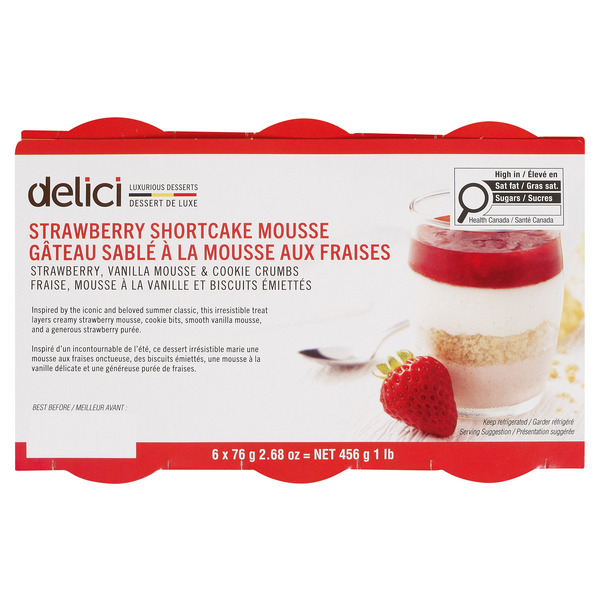Delici Strawberry Shortcake Mousse