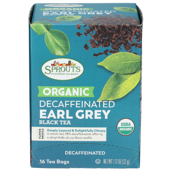 Sprouts Organic Decaffeinated Earl Grey Black Tea Same-Day