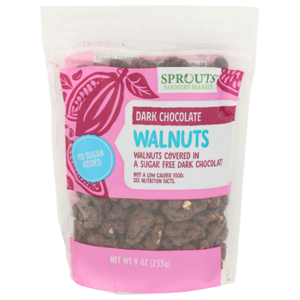 Sprouts No Sugar Added Dark Chocolate Covered Walnuts