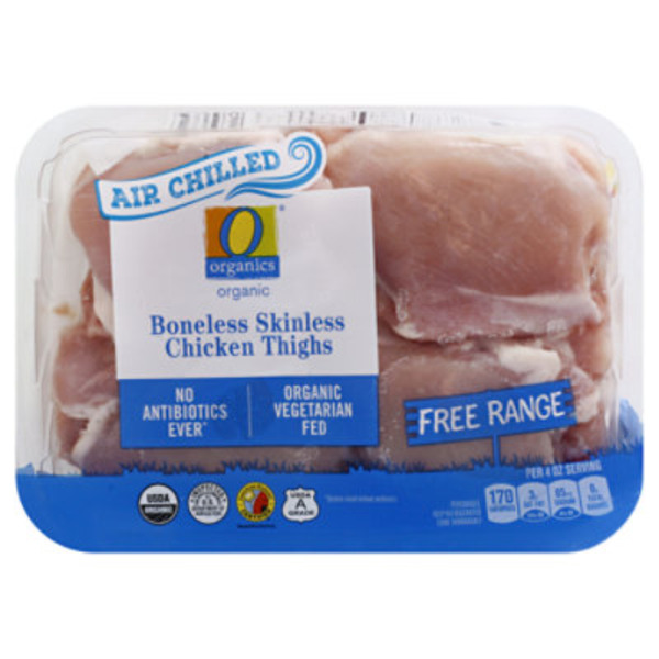 O Organics Air Chilled Boneless Skinless Chicken Thighs