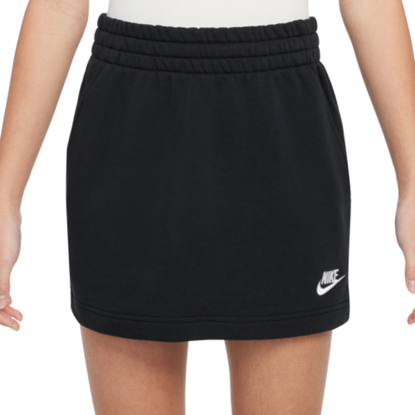 Nike Girl's Sportswear Club French Terry Skirt, M - Black