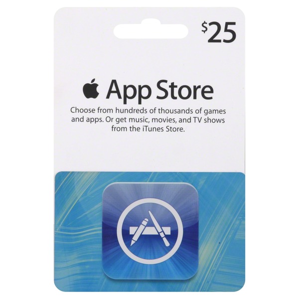 itunes gift card 25