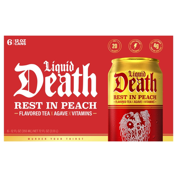 Liquid Death Rest in Peach Iced Tea Same-Day Delivery or Pickup