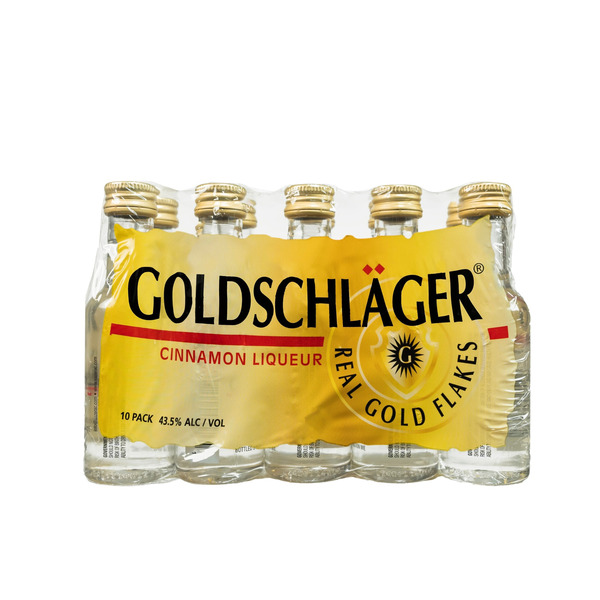 Goldschläger Cinnamon Liqueur 10 Pack 50ml 87 Proof Same-Day