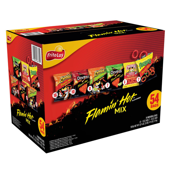 Frito-Lay Flamin' Hot Mix, Variety Pack, 54-count