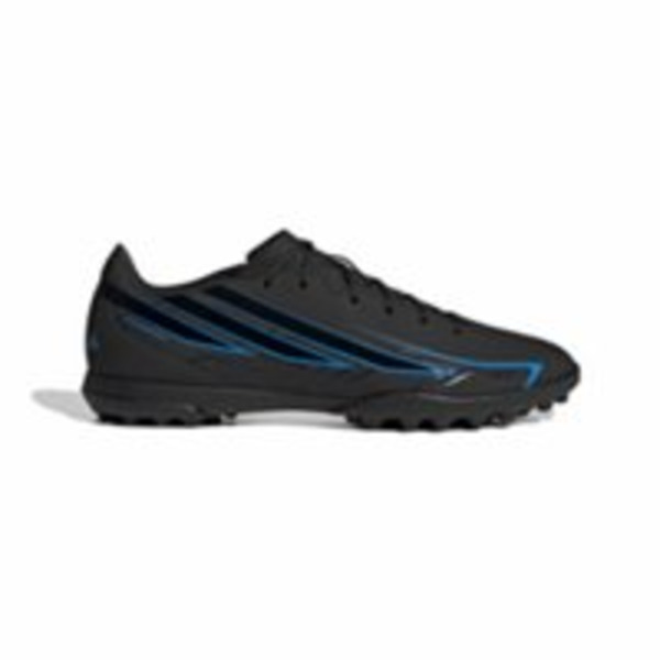 adidas Adults' F50 Hyperfast Club Turf Football Boots, Size M 8.5 / W 9.5 - Core Black/Core Black/Lucid Ray Blue