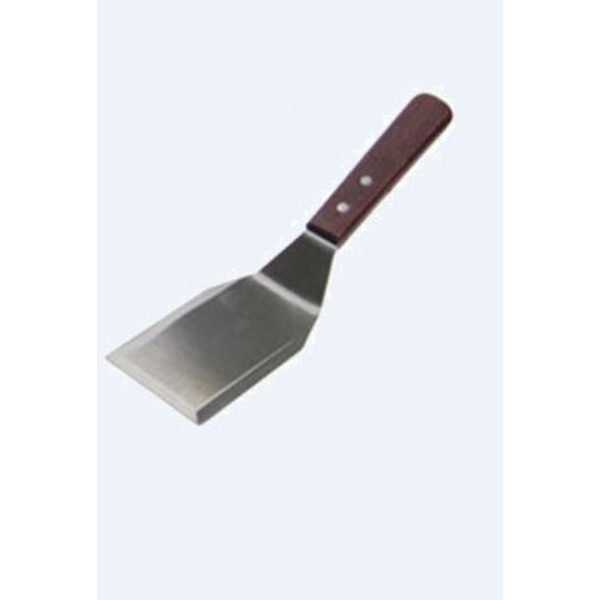 Hamburger Turner, solid, 11" long, 4-1/2" x 3" offset blade