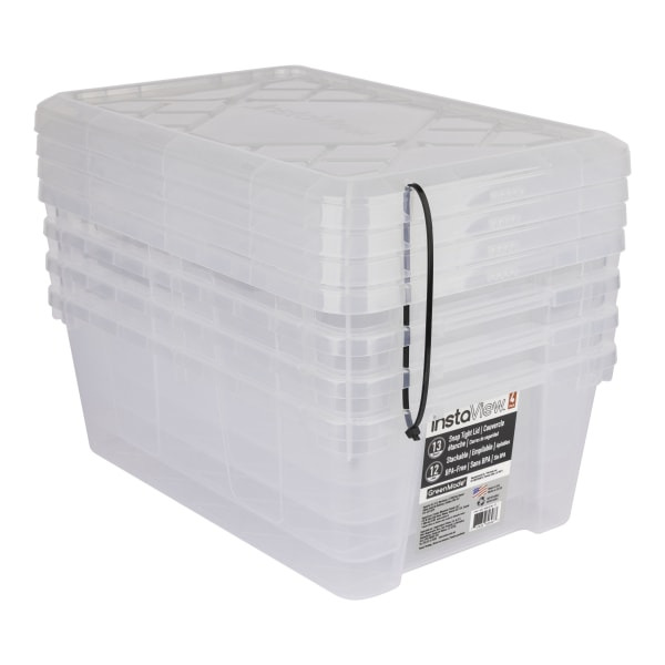 Greenmade InstaView Clear Stackable Storage Bin