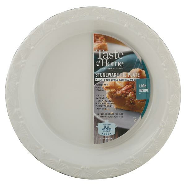 Taste of Home 9 x 1.5" Stoneware Pie Plate