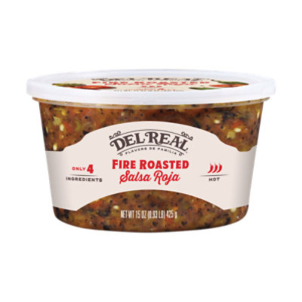 Del Real Salsa, Red, Fire Roasted