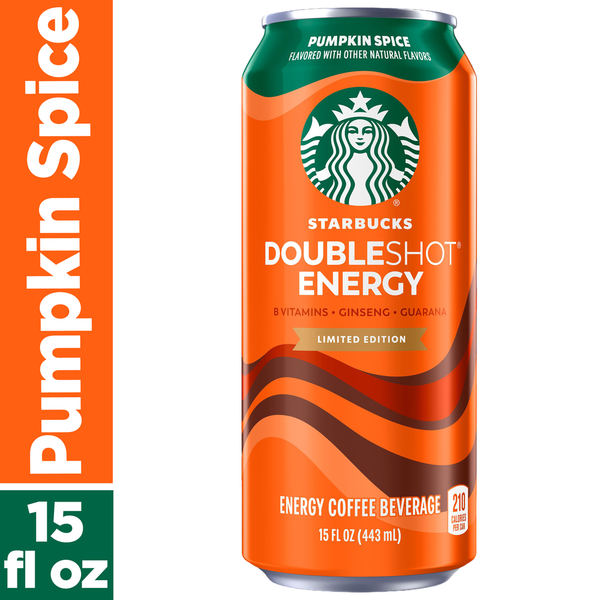 Starbucks Doubleshot Energy Coffee Beverage Pumpkin Spice Same-Day