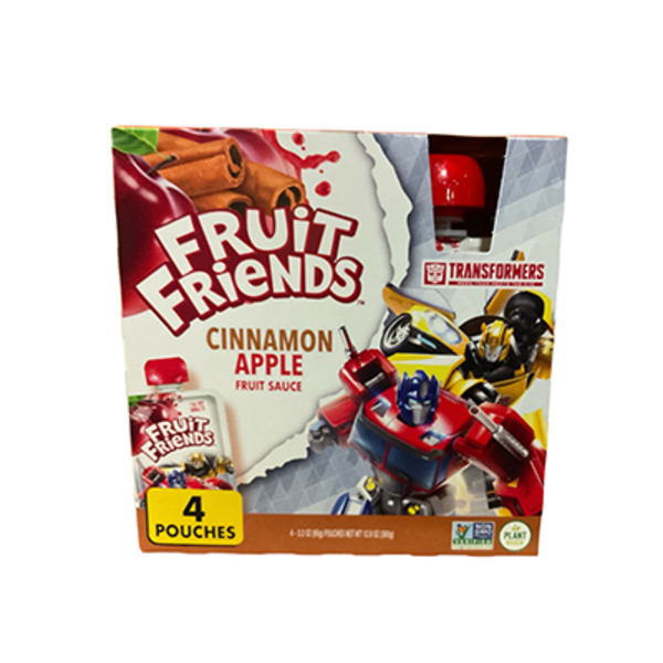 Fruit Friends Transformers Cinnamon Apple Fruit Sauce