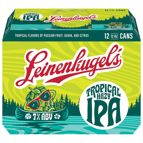 Leinenkugel's Tropical Hazy Ipa Craft Beer 7% ABV, 12 Pack, 12 fl