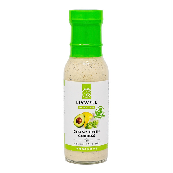 garlic salad dressing green bottle JJS OWN All Natural Dressing & Marinade Basil Vinaigrette main image 1