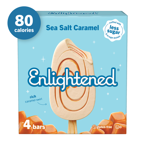 Publix Enlightened Ice Cream Bars, Light, Sea Salt Caramel SameDay