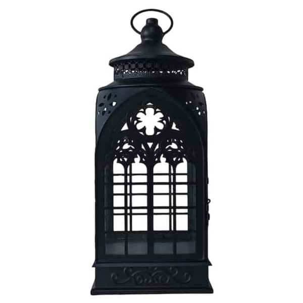 Ashland Cathedral Metal Lantern - Black