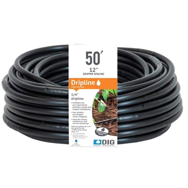 Dig 1/4 In. X 50 Ft. Soaker Hose Dripline