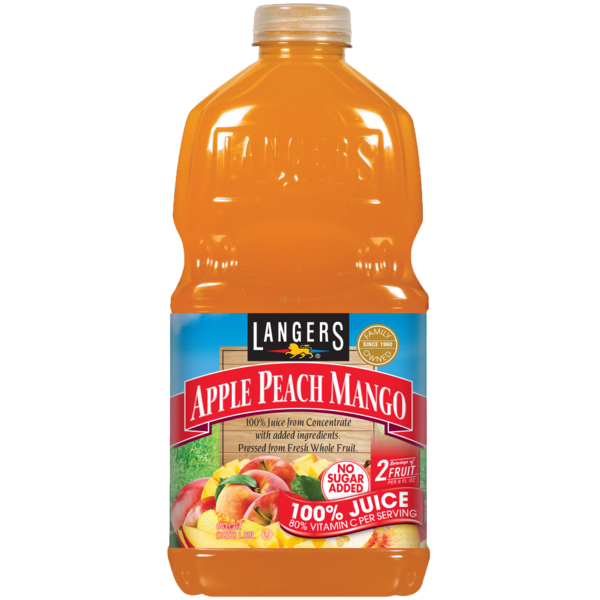 Langers 100%, Apple Peach Mango Juice