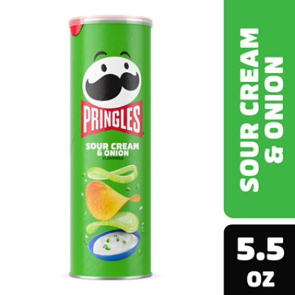 Pringles Chips & Pretzels Sour Cream and Onion Potato Crisps Chips