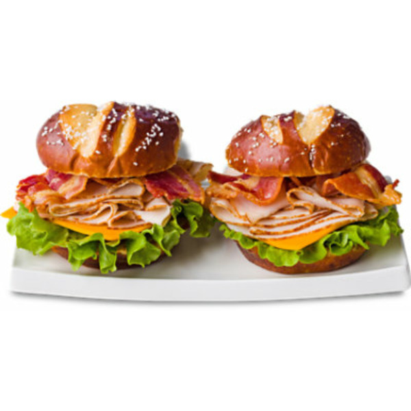 Boar's Head Self Serve Turkey, Bacon & Cheddar Pretzel Sandwich Duo