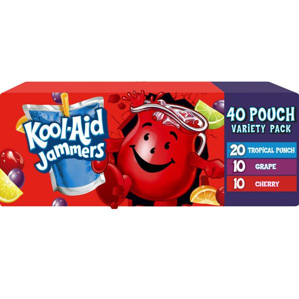 Kool-Aid Jammers Tropical Punch, Grape & Cherry Flavored Kids 0