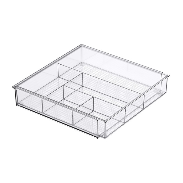 Everything Organizer Clear Expandable Drawer Organizer, 10 x 2 in