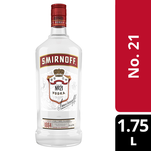 Smirnoff No. 21 80 Proof Vodka Same-Day Delivery | Binny's