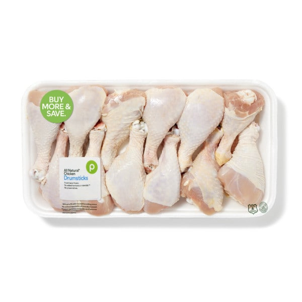 Publix Chicken Drumsticks (4 lb or more pkg), USDA Grade A, Vegetable Fed