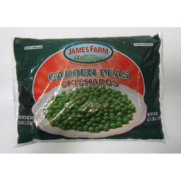 Frozen James Farm - IQF Peas - 2.5 lbs