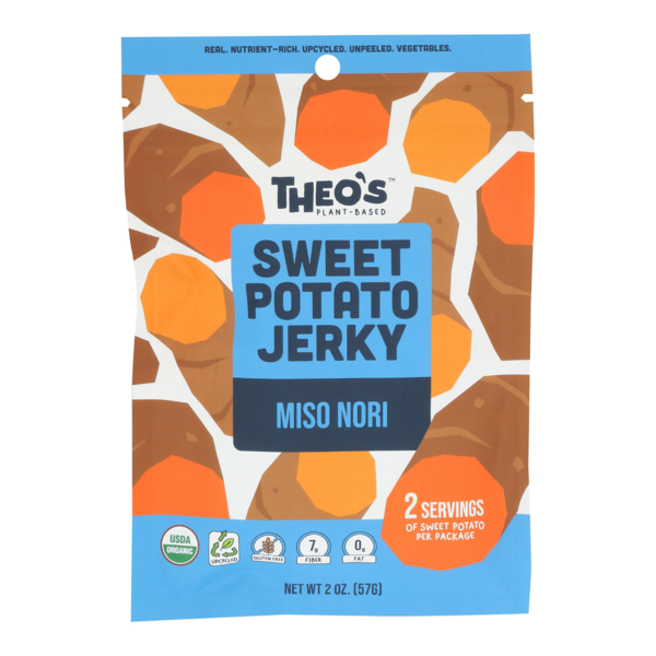 Theos Plantbased Organic Miso Nori Sweet Potato Jerky Same-Day