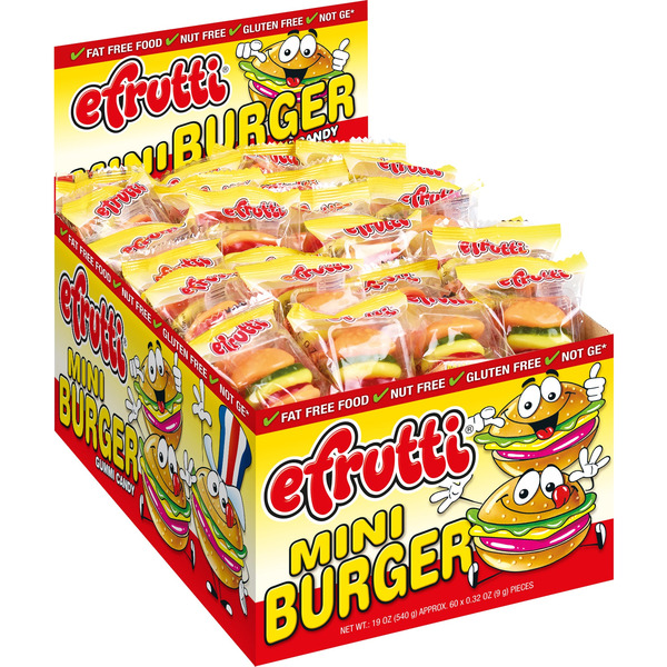 Efrutti Gummi Mini Burger, 0.32 oz, 60 ct Same-Day Delivery