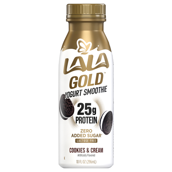 LALA Lactose Free Cookies & Cream Yogurt Smoothie