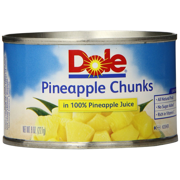 Dole - Pineapple Chunks in Juice (WIC) - 12/8 oz Can