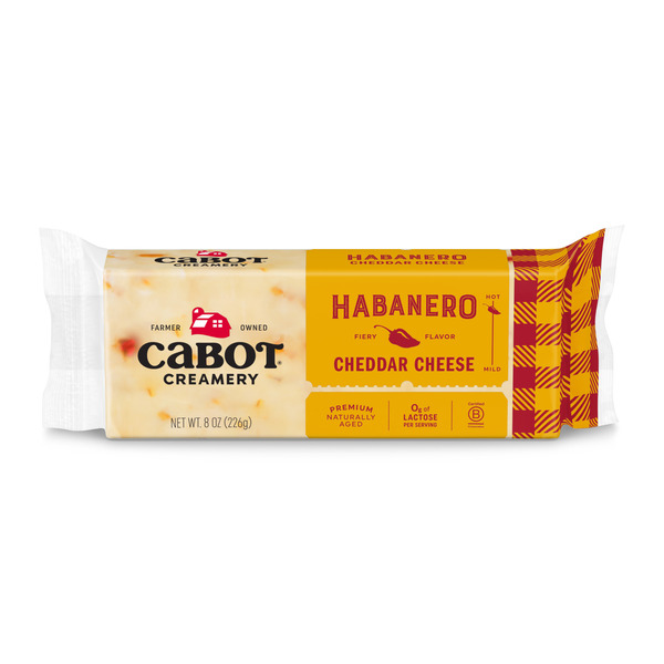 Cabot Habanero Cheddar Cheese Block, 8 oz Same-Day Delivery or