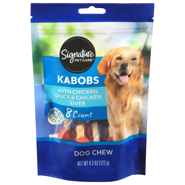 Signature Pet Kabobs with Chicken Duck & Chicken Liver Dog Chew