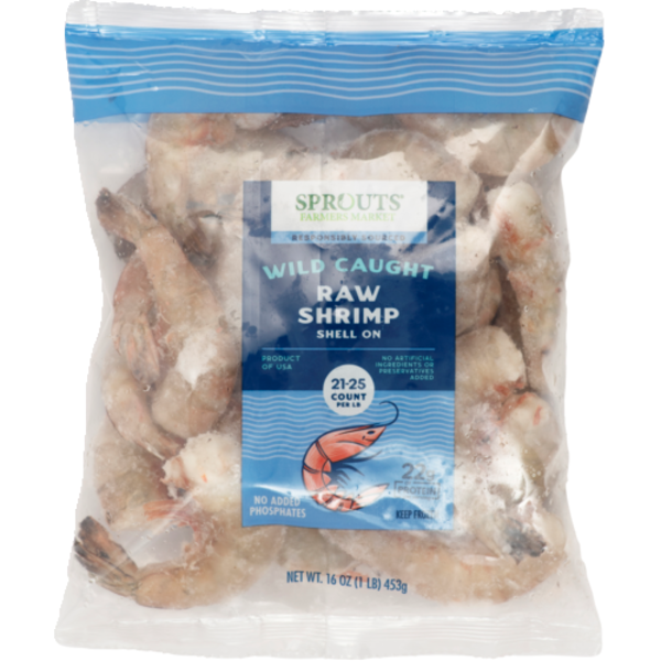 Sprouts Wild Caught Raw Shrimp 21/25 Ct Same-Day Delivery or