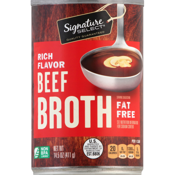 Signature SELECT Broth, Fat Free, Beef