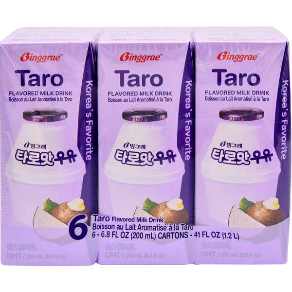 Binggrae Taro Flavored Milk 6 Pk