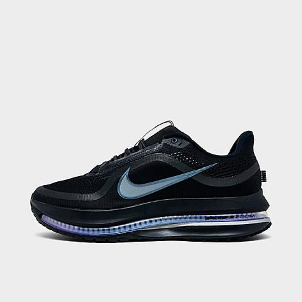 Nike Men's Pegasus Premium Running Shoes, Size 10.0, Medium/D - Black/Black/Silver