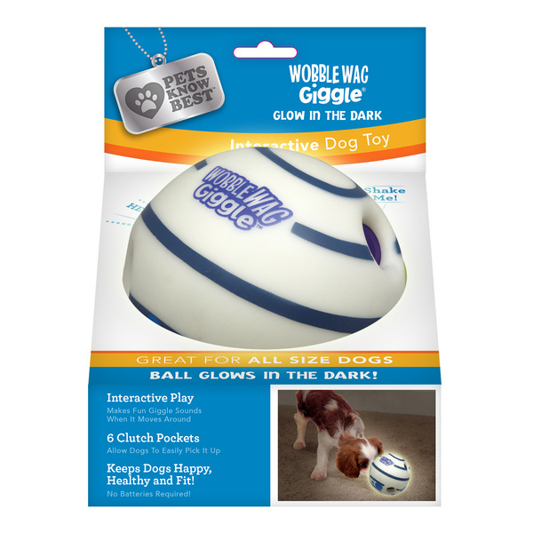 Pets Know Best Wobble Wag Giggle Ball Glow In The Dark