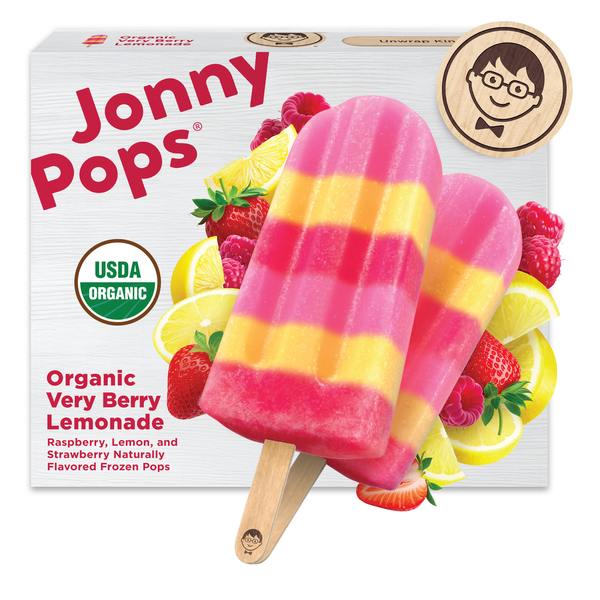 【新品未開封】グローイング・アップ Lemon Popsicle入手困難 JonnyPops Organic Very Berry Lemonade Frozen Pops Same-Day