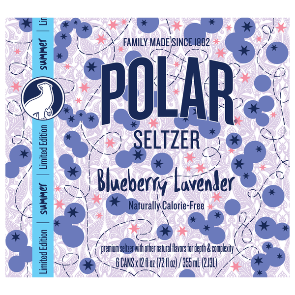 Polar Premium Blueberry Lavender Seltzer Same-Day Delivery or