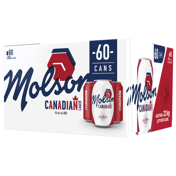 Molson Canned Canadian Beer 60 x 355 ml