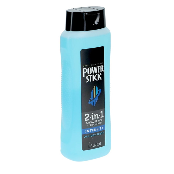 Power Stick Shower Gel + Shampoo, 2 in 1, Intensity Same-Day