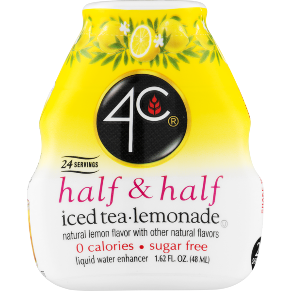4C Half & Half Water Enhancer Iced Tea Lemonade (1.62 fl oz) Instacart