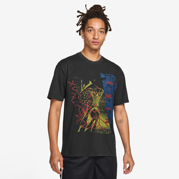 Nike Men's Basketball T-Shirt, XXL - Black