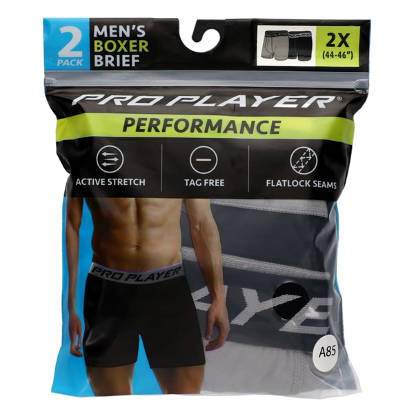 Proplayer Men's Boxer Briefs, Size 2X Same-Day Delivery | Family