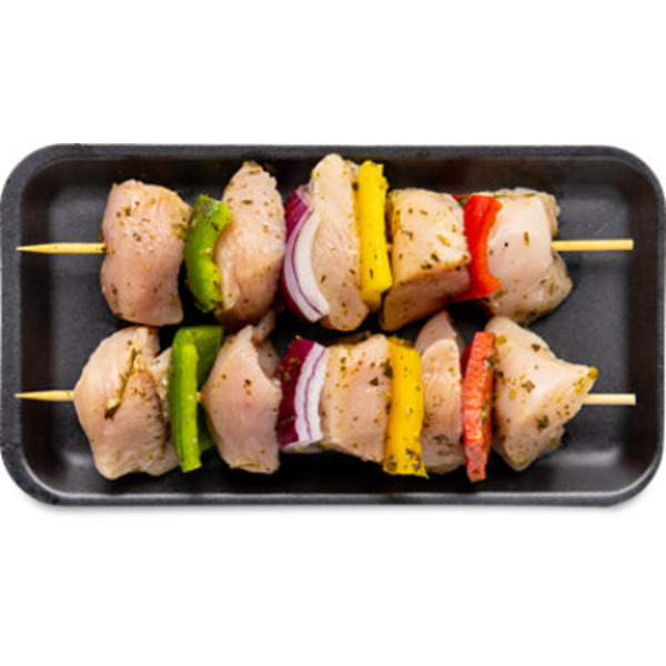 Roasted Hatch Chili Tequila Up to 10% Solution Boneless Chicken Kabobs