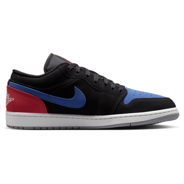Nike Men's AJ 1 Low Shoes, Size 12 - Black/True Blue/Summit White